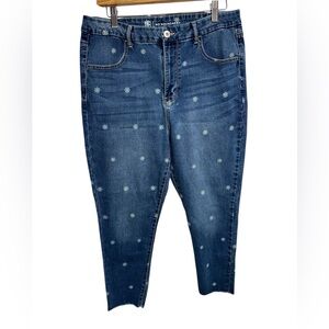No‎ Boundaries Daisy Print Jeans size 17 (juniors)
